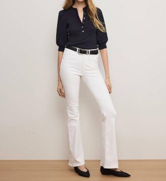 Veronica Beard Coralee Top In Navy