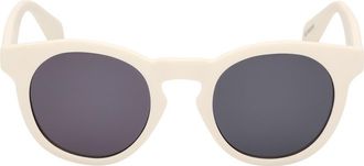 adidas Round Sunglasses in White/Smoke at Nordstrom Rack