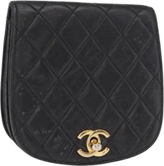 Chanel Pre-owned Wallets, female, Black, Size: ONE SIZE Pre-owned Leather Wallet