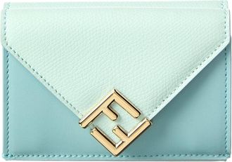 Fendi Fendi Ff Diamond Mini Leather Card Case