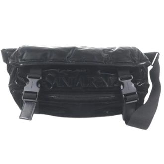 Saint Laurent Pre-owned Paris Embroidery Nylon Sling Bag - - Pre-owned - Uomo - Nero - ONE SIZE