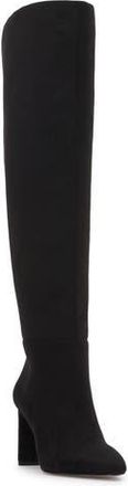 Jessica Simpson Sussta Knee High Boot in Black Microsuede at Nordstrom Rack, Size 6.5 Wide Calf