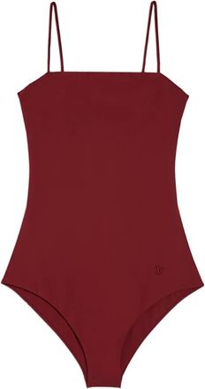 Jil Sander Costume intero con ricamo - Rosso