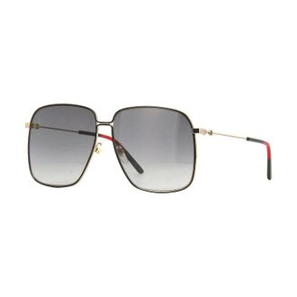 Gucci GG0394S Square Full Rim Sunglasses - Black