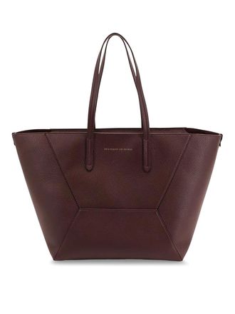 Brunello Cucinelli Bc Duo Shoulder Bag In Hammered Leather