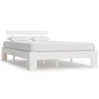 vidaXL Vidaxl - Estructura De Cama Sin Colch&oacute;n Madera De Pino Blanca 140x200 Cm
