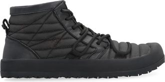 Volta Leren Mid-Top Sneakers met Rits - unisex - Sneakers - Zwart - 44 EU - Leer - Schoenen