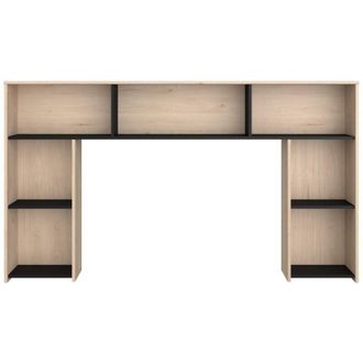 Vente-Unique Vente-unique - Testata con scomparti 140 cm Naturale e Nero - kinselia