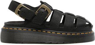 Dr. Martens Zwarte Cage Sandalen met Antiek Effect - Dames - Sandalen - Zwart - 40 EU - Schoenen