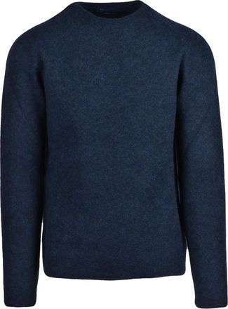 Daniele Fiesoli Truien & Vesten, Heren, Blauw, S, Wol, Pullover Girocollo Stretch