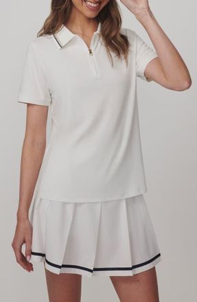 Varley Elton Performance Polo in White at Nordstrom, Size X-Small