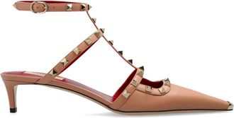 Valentino Garavani Schoenen, Dames, Roze, 38 1/2 EU, Leer, Leren Schoenen met Hak