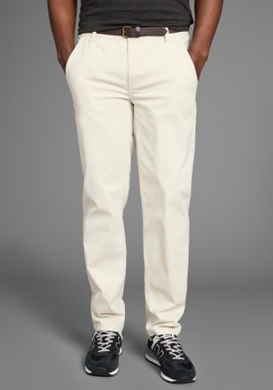 Bruno Banani Chinohose BRUNO BANANI, Herren, Gr. 30, L&auml;nge 32, beige (hellbeige), Web, Obermaterial: 98% Baumwolle, 2% Elasthan, unifarben, regular fit lang, Hosen