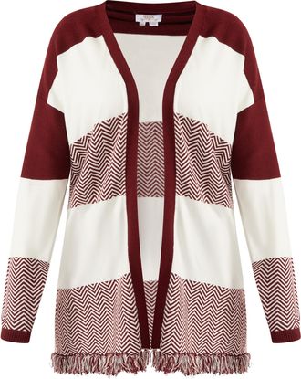 Usha FESTIVAL open gebreid vest carnea