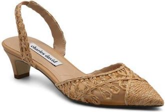 Charles by Charles David Artiste Slingback Pump in Natural at Nordstrom, Size 8.5