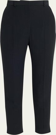 Alexander McQueen High-Waist Crop Cigarette Trousers