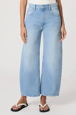 Paige Arellia Ankle Barrel Leg Jeans In Fauve