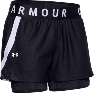 Under Armour Dames/Dames 2 in 1 Korte Broek (Zwart)