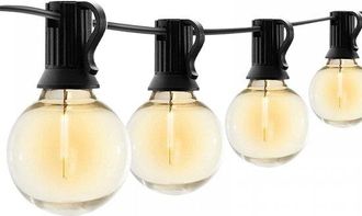 No Brand Guirnalda De Luces Led Para Exteriores De 15 M Con 25 Luces Y Control Remoto, Resistente Al Agua, Ideal Para Crear Ambientes En Interiores, Jardines, 