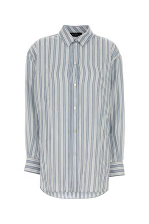 Gucci Light Blue Oversized Stripes Shirt