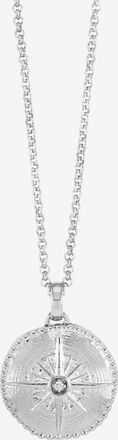 Dower & Hall True North Diamond Locket in Sterling Silver at Nordstrom, Size 18