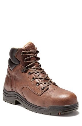 Timberland TiTAN EV 6 Waterproof Composite Toe Work Boot in Brown at Nordstrom, Size 9