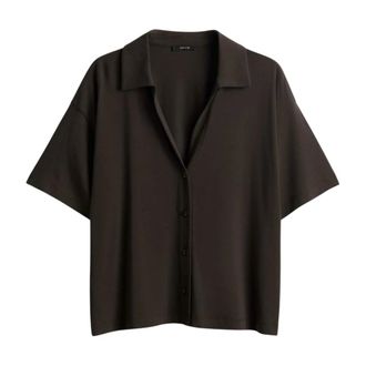OPUS Dames, Blouses & Shirts, Bruin, Maat: M