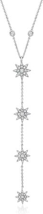 Ross-Simons Lab-Grown Diamond Star Y-Necklace in Sterling Silver