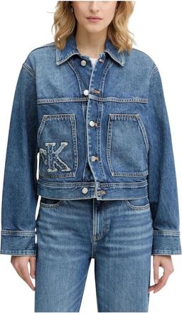 Calvin Klein Jeans Denim Workwear Jacket - Dames - Spijkerjassen - Blauw - S - Denim - Jassen