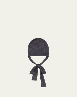 Lisa Yang The Brushed Cashmere Tied Hood