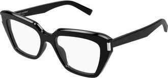Saint Laurent Cat Eye Optisch Montuur - Dames - Brillen - Zwart - 54 MM - Accessoires