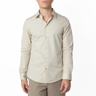 Burberry EKD Logo Cotton Long-Sleeve Shirt, Brand Size 42 (Neck 16.5)