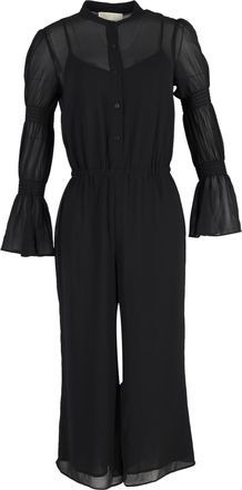 Michael Kors Michael Kors jumpsuit met geplooide mouwen in zwart polyester