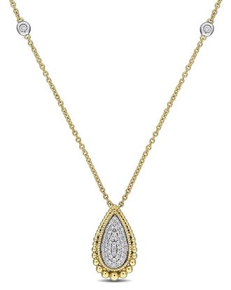 Rina Limor 14K 0.34 Ct. Tw. Diamond Statement Necklace