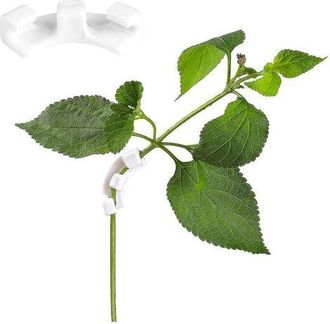 OEM Paquete De 30 Soportes Blancos Para Plantas De Bajo Estr&eacute;s Con Clips Lst, Para Jardiner&iacute;a