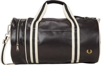 Fred Perry Classic Barrel Bag - Heren - Weekendtassen - Zwart - ONE Size - Polyester - Tassen