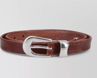 Our Legacy adjustable leather belts smooth finish design