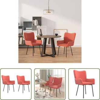 vidaXL vidaXL Sedie rosa - Sedie da Pranzo 2 pz Rosa in Velluto