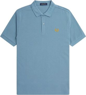 Fred Perry Slim Fit Plain Polo - Heren - Polos - Blauw - 2XL - Katoen - Tops