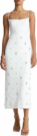 A.L.C. Alana Crystal Embellished Midi Dress In White