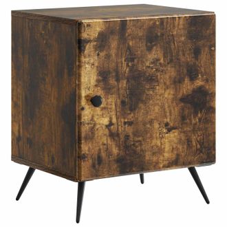 vidaXL Armario De Noche Roble Ahumado 43 X 34,5 X 50 Cm Vidaxl