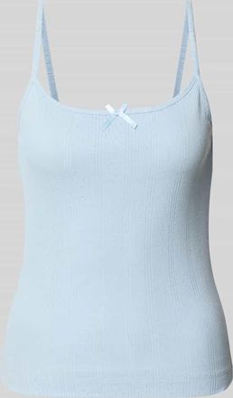 Pieces Regular Fit Top aus reiner Baumwolle Modell MARIE in Hellblau, Gr&ouml;&szlig;e XS