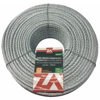 OEM 100 X Fune Acciaio Commerciale 72f D 8 Mm