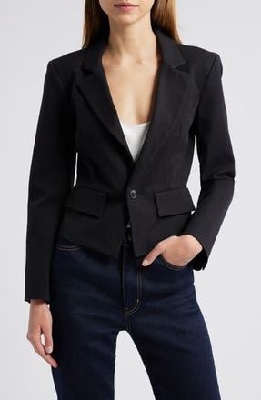 Frame Denim Shrunken Blazer in Black at Nordstrom Rack, Size 10