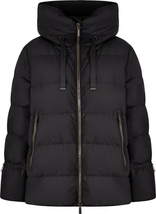 Moorer SHORT QUILTED NYLON DOWN JACKET WITH HOOD - Moorer - Woman