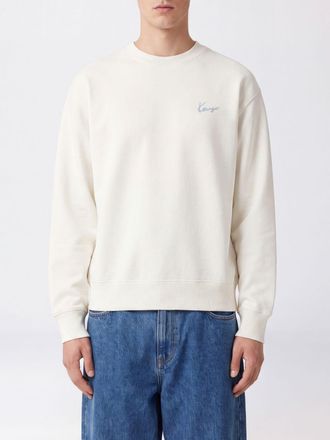 Kenzo Crewneck Cotton Sweatshirt with Contrast Logo Print on the Chest