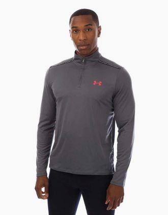 Under Armour Mens Tech quarter Zip Fleece - Grey - Size: 44