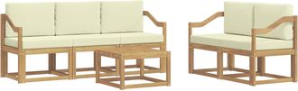 vidaXL Conjunto De Sof&aacute;s De Exterior 6 Uds. Vidaxl