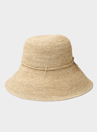 Sans Arcidet Paris Womens Fany wide-brim raffia hat