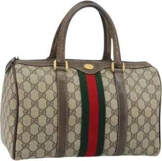 Gucci Pre-owned Handbags, female, Multicolor, Size: ONE SIZE Pre-owned Vintage Boston Bag